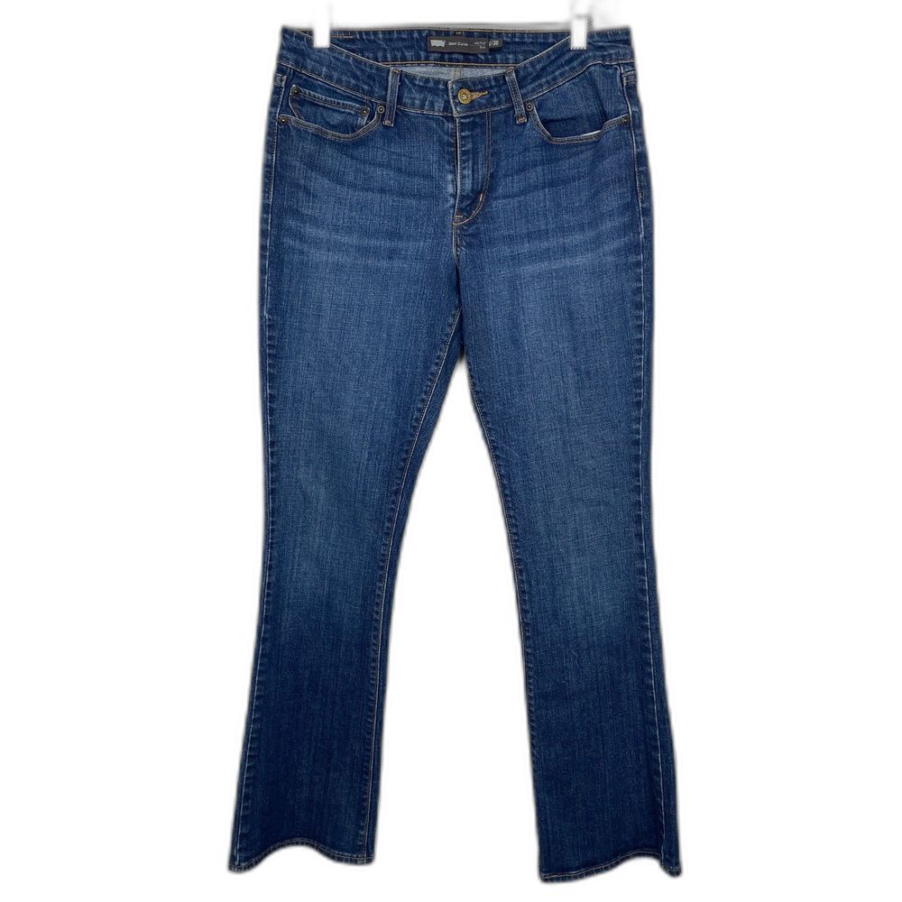 Levis Jeans Womens 10/30 Demi Curve Mid Rise Boot Cut Blue Denim Cowgirl Western